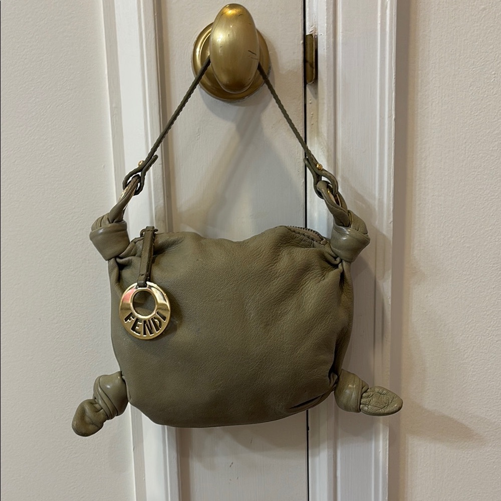 Fendi Olive Green Leather Women's Bag
